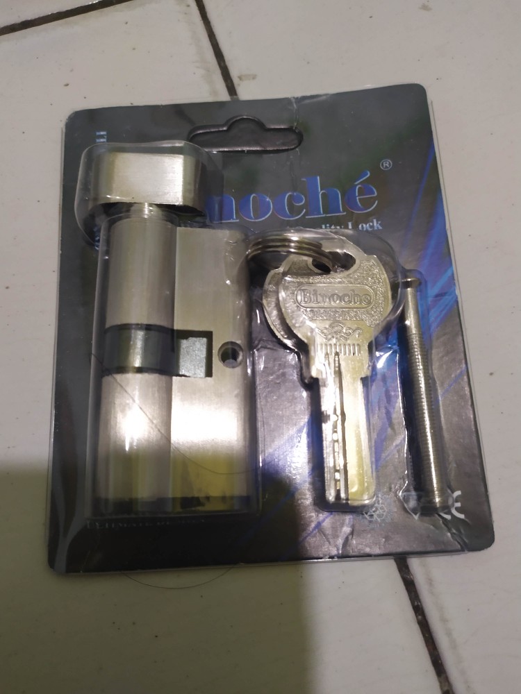 Silinder Kunci Knop 60mm- Cylinder Pintu 4 Pc Anak Kunci Komputer I07