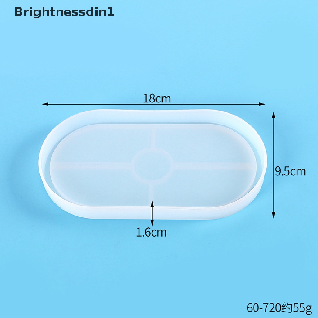 Cetakan Resin Epoksi Tanah Liat uv Bentuk Oval Bahan Silikon 1 In 1 Untuk Kerajinan Kue