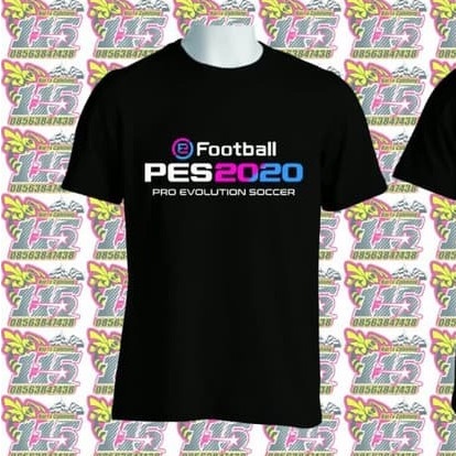 KAOS BAJU COMBED DISTRO PRINT PES 2020 PES2020 MURAH POLOS CUSTOM GAME BEST PRODUK