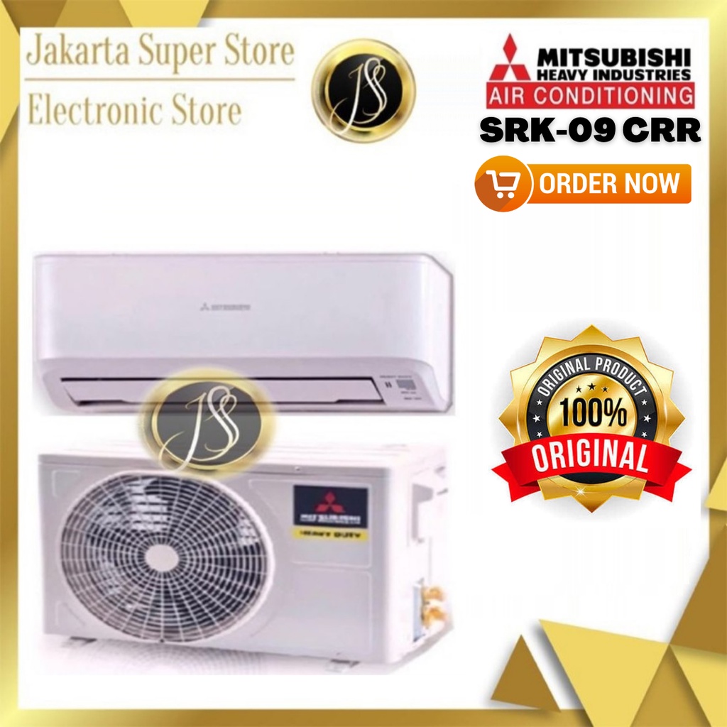 AC SPLIT MITSUBISHI 1 PK SRK 09 CRR THAILAND UNIT ONLY