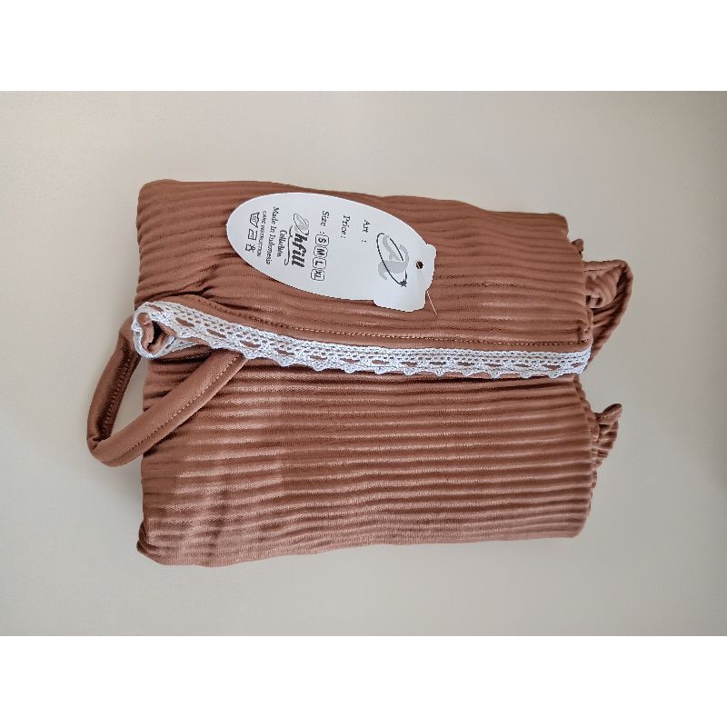 BERGO MARYAM PLISKET HANINDIYA  LIDI HYGET PREMIUM RENDA PREMIUM/BERGO MARYAM-Mocca