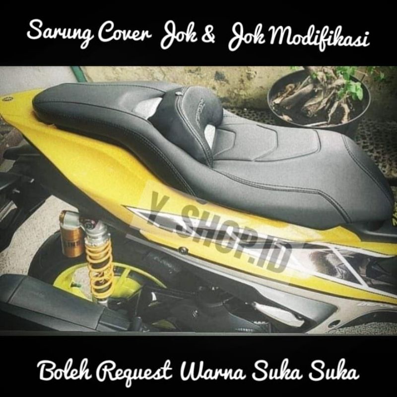 Cover Jok Custom Aerox Old All New 155 Modif Eropa Terlaris Anti Rembas