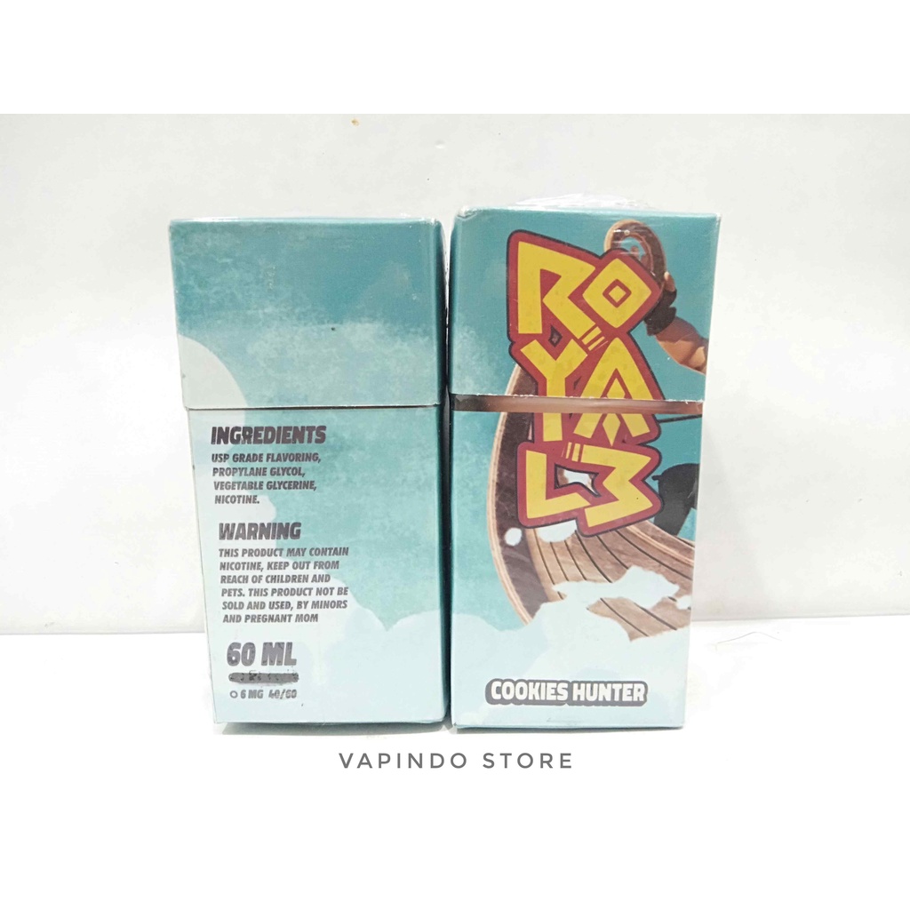 NIC 6MG ROYALE COOKIES HUNTER 60ML BY VEM X DYLAND PROS LIQUID