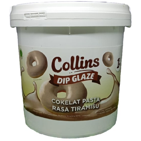 

Collins Dip Glaze Tiramisu 1kg Cokelat Pasta Rasa Tiramisu