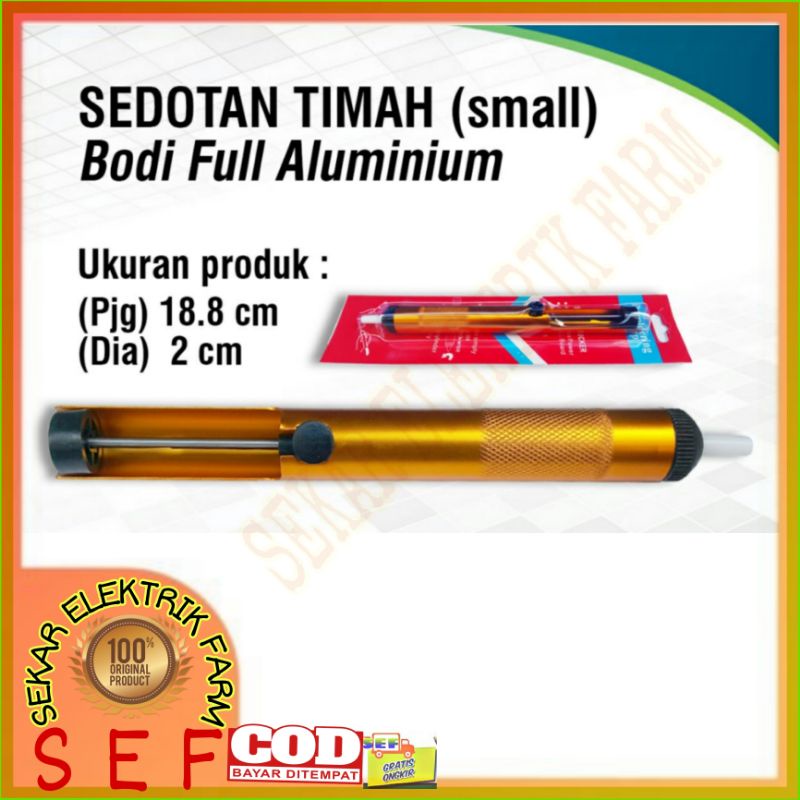 SEDOTAN TIMAH SOLDER Ukuran Kecil 18,8cmx2cm, Warna Kuning