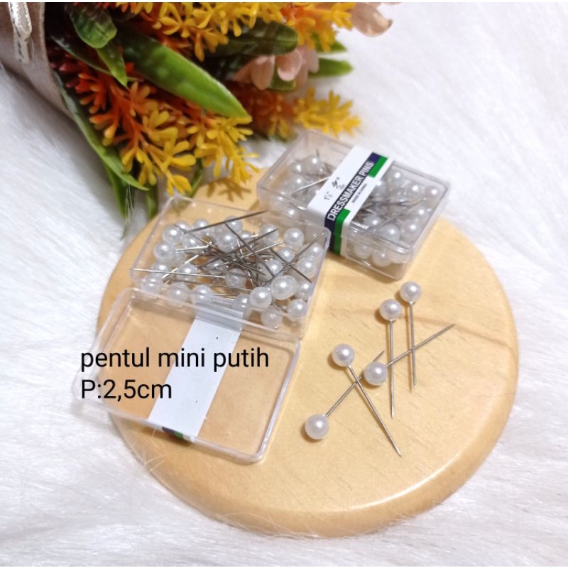 Jarum Pentul|Jarum Pentul Mini|Jarum Putih|Pin Hijab