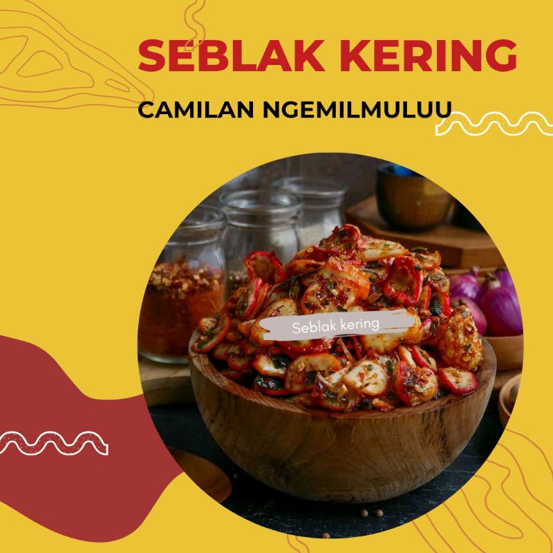 

SEBLAK KERING/KERUPUK JABLAY/KERUPUK BANTET KEMASAN 100GR/BISA COD