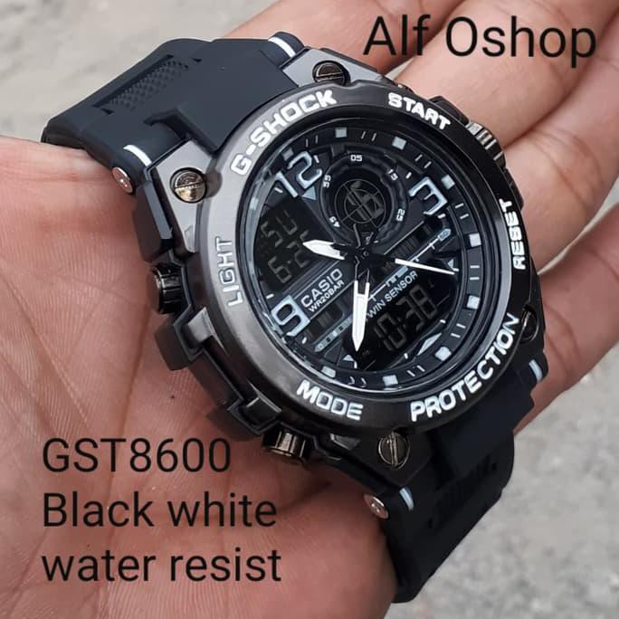 JAM TANGAN CASIO PRIA MURAH G SHOCK GST8600 SOOTER FULL BLACK