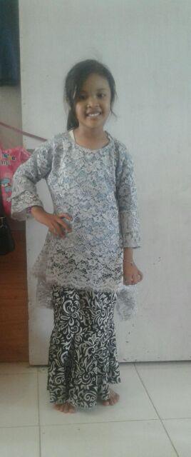 Sb Collection Stelan Atasan Liska Kebaya Kartini Dan Rok Duyung Batik Anak Wanita