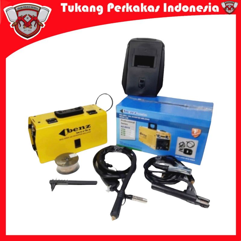 Mesin las mig 120A Tanpa gas co2 Flux core Benz welding Gasless