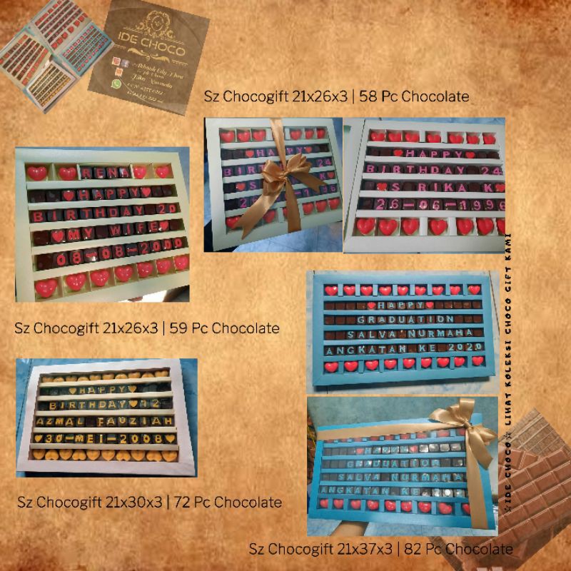 

Coklat Cokelat Gift souvenir birthday gift hadiah ulang tahun kado anniversary hadiah wisuda hadiah