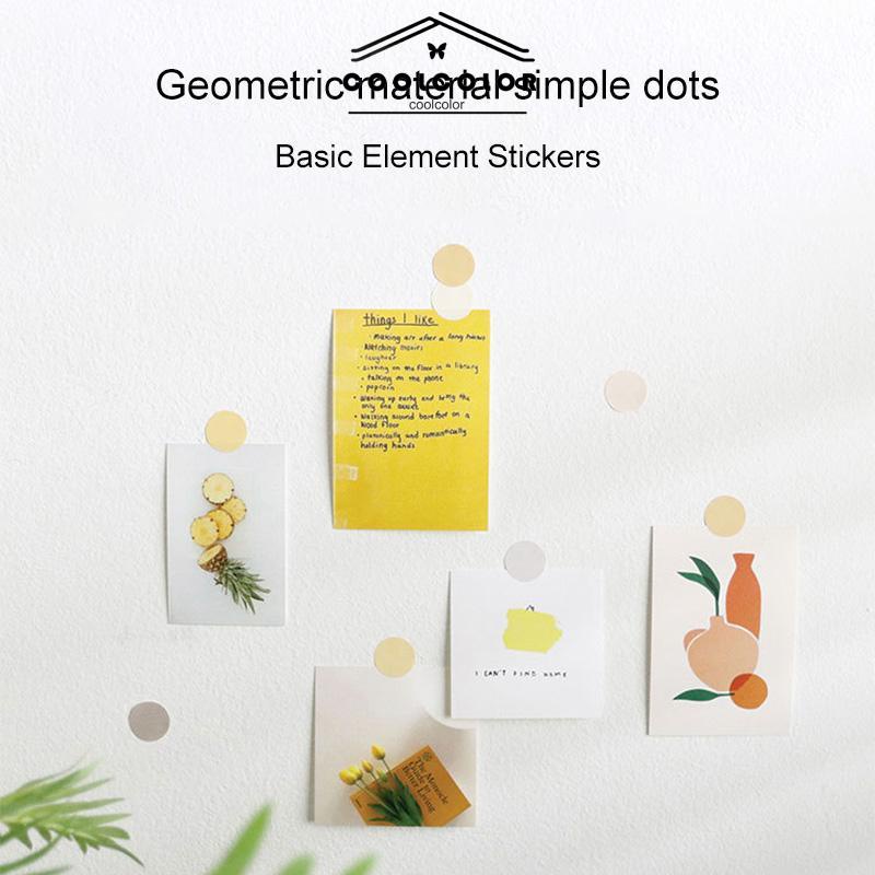 COD❤️Stiker Label Index Dot Multifungsi Bisa Ditulis Untuk Dekorasi Diary / Scrapbook Impor Aksesoris Murah