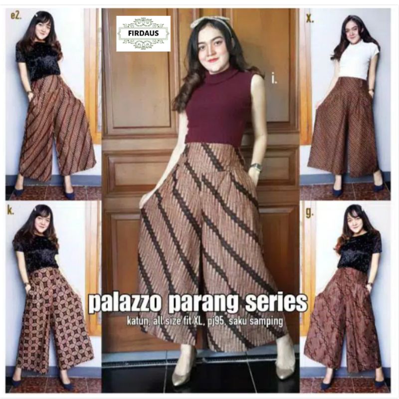 celana kulot palazzo batik genes series