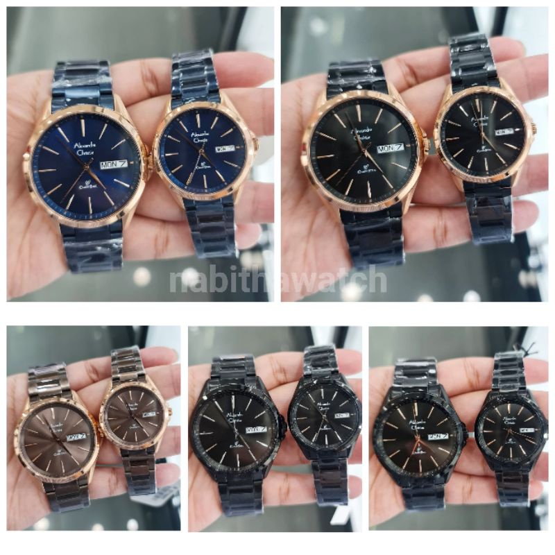 Jam Tangan Couple Alexandre Christie AC8592 New 8592 Original Garansi Resmi