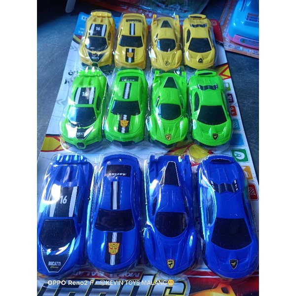 MM 11 MAINAN MOBIL SPORT CAR ISI 12PCS PULL BACK / MAINAN NITRO SPEED MOBIL BALAP SUPER / MAINAN MOBIL SUPER WINNER ISI 12PCS