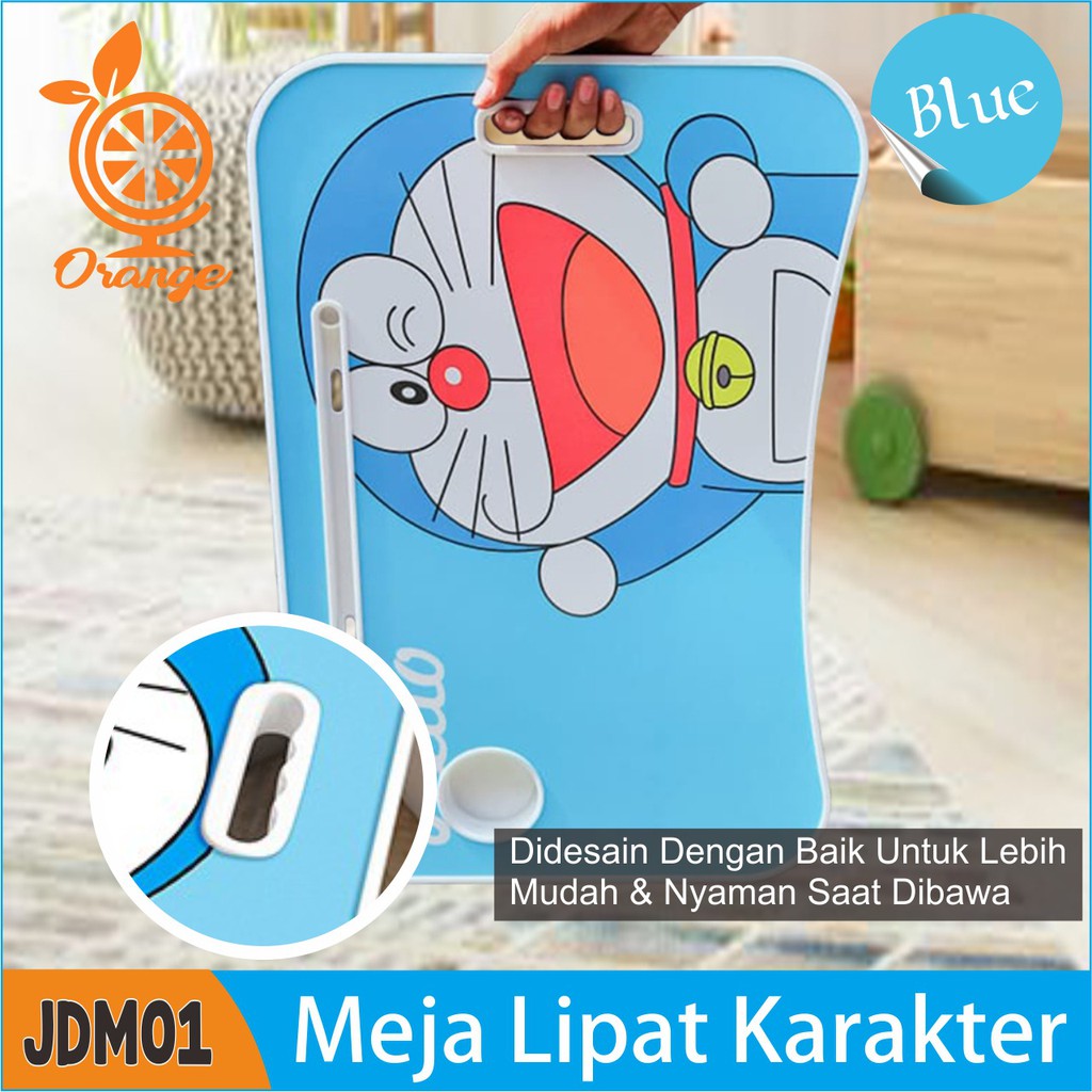 Meja Lipat/Meja Belajar/Meja Karakter Hello Kitty&amp;Doraemon/Meja Laptop Kreasirumah88