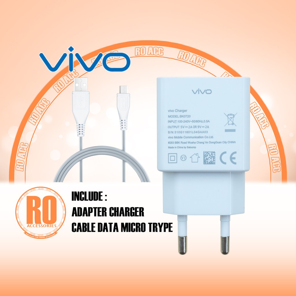 [RO ACC] CHARGER CASAN VIVO V5 V7 V7PLUS V9 Y71 Y83 FAST CHARGING ORIGINAL