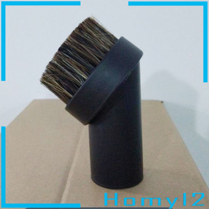 [HOMYL2] Replacement Round Dusting Brush Short Horsehair Vacuum Attachment 32mm