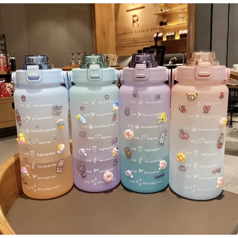 Botol Minum 2 Liter Warna Pastel