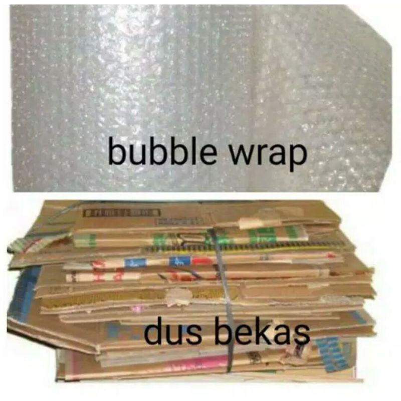 Tambahan packing + bubble wrap / Kardus dus agar paket lebih aman dan safety