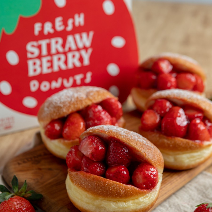 

Fresh Strawberry Donut