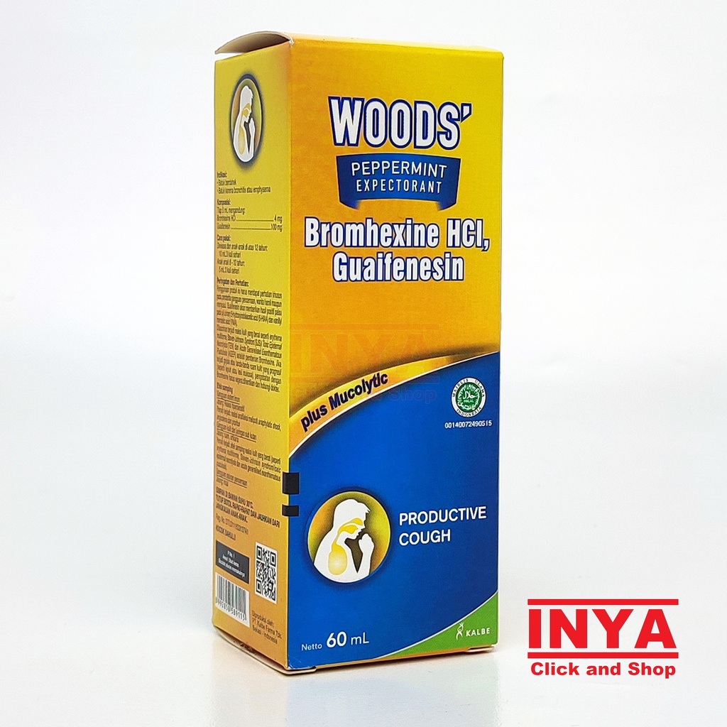 WOODS PEPERMINT EXPECTORANT BATUK BERDAHAK 60ml - Obat Batuk