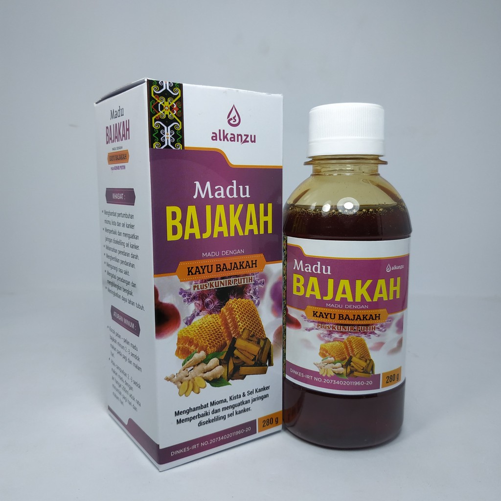 Madu Bajakah Premium Quality Plus Kunir Putih AlKanzu  Akar Kayu Bajakah Isi 280 gr