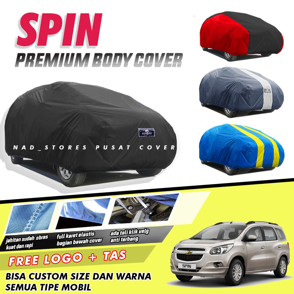 PREMIUM Body Cover Mobil Spin sarung mobil chevrolet spin trax waterproof anti air