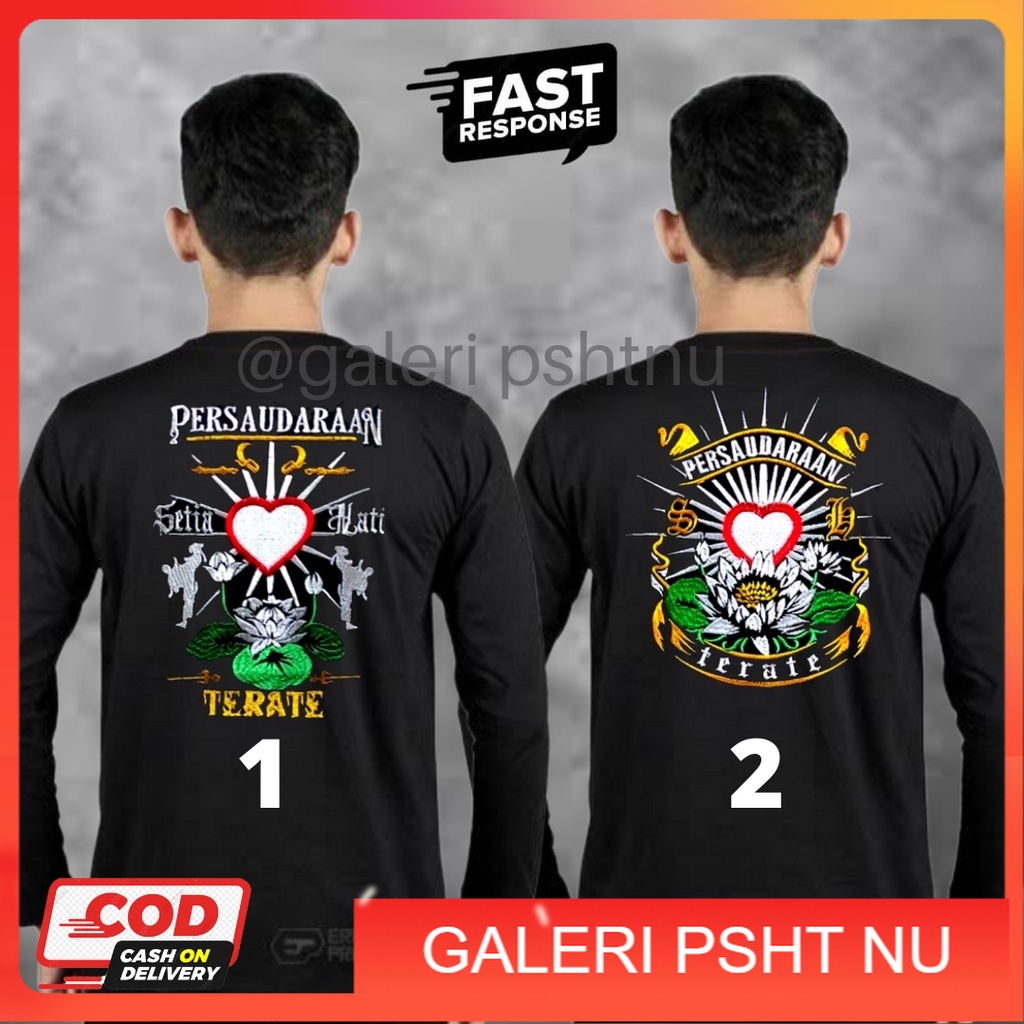 KAOS PSHT LENGAN PANJANG - KAOS PSHT LENGAN PANJANG BORDIR - KAOS PSHT LENGAN PANJANG DISTRO - KAOS 