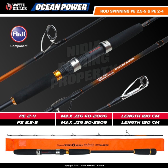 SPINNING ROD - JORAN WATER KILLER OCEAN POWER 602S - PE 2-4
