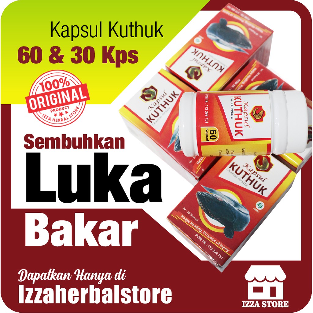 OBAT LUKA BAKAR Kapsul Kuthuk 30 dan 60 Kapsul Ampuh Menyembuhkan Luka Bakar Luka Operasi ORI