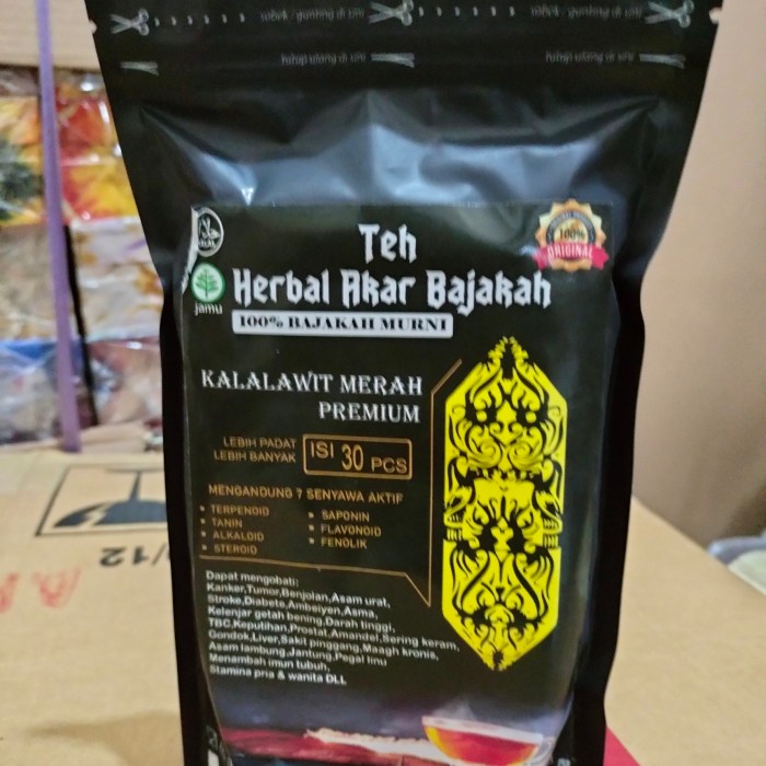 

(BISA COD) TEH BAJAKAH ASLI KALIMANTAN. TEH BAJAKAH KALALAWIT MERAH - 30 pcs