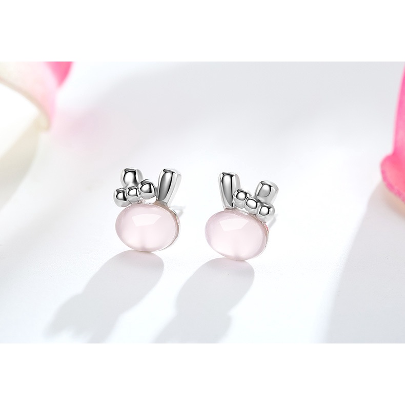 925 Perak Anting Anting Wanita Furongjing Perhiasan Fashion/Subang Telinga anting perempuan