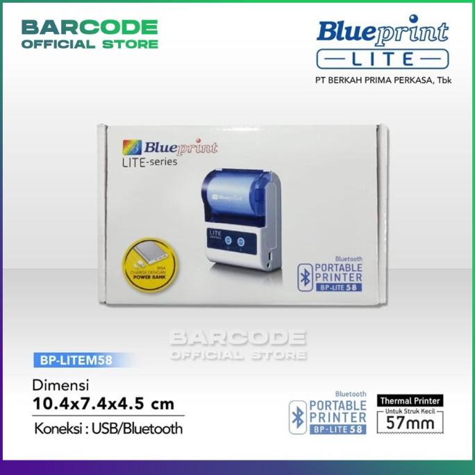 

Printer Bluetooth Cetak Label Sticker & Kertas Thermal Blueprint Lite