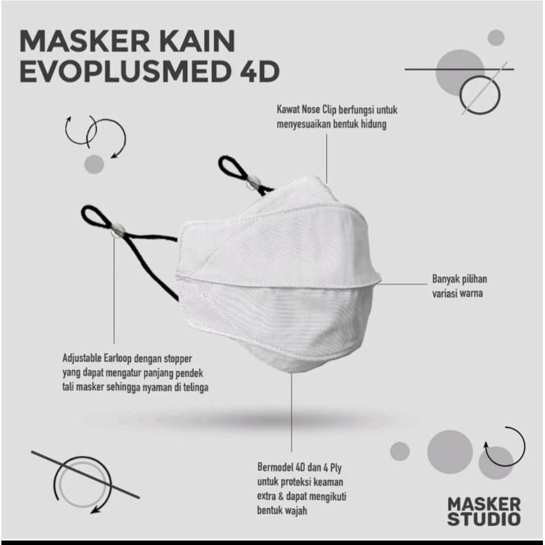 Masker Kain 4D Evoplusmed "Masker Studio"