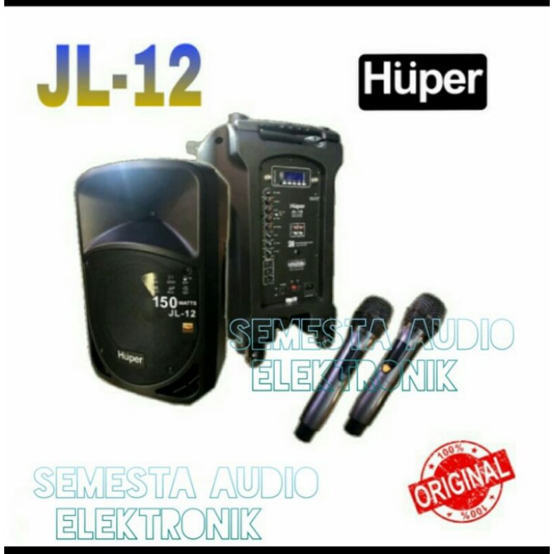 speaker aktif huper JL12 original portable aktive jl 12 inch bluetooth