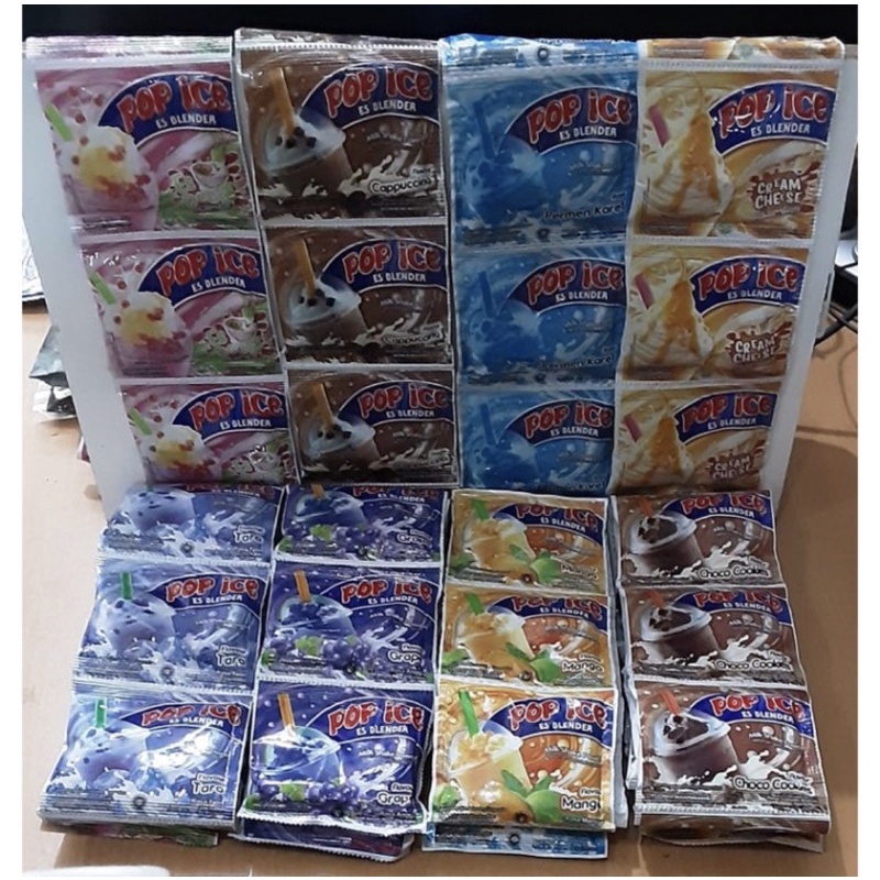 

POP ICE / ES BLENDER MACAM MACAM RASA PER RENCENG 10x25g