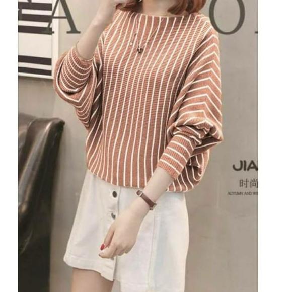 "BJ.10Jn22ғ" - Lasperal Salur Rajut Batwing Premium Jumbo Ld 120 / Atasan Rajut Wanita / Baju Rajut 