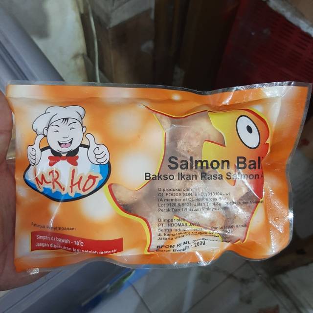 

Mr ho salmon ball bakso ikan rasa salmon berat 200 gram