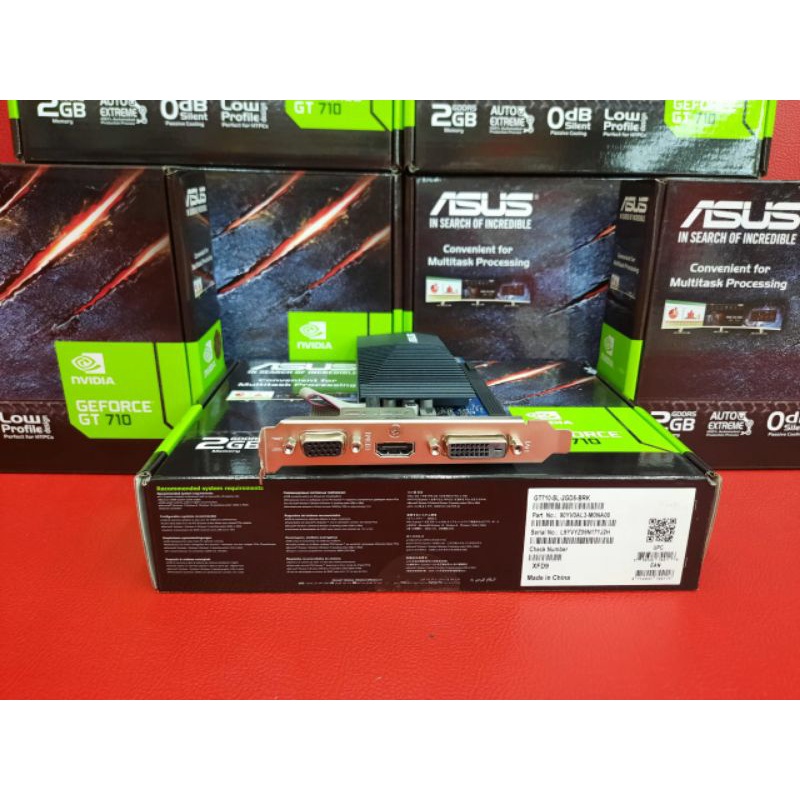 Ready New VGA Card PCI Express Asus NVIDIA GEFORCE GT 710 2GB GT710 Termurah Bergaransi Resmi 3Tahun