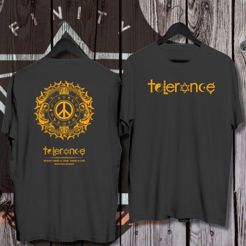 KAOS DISTRO BPHMT A1 TOLERANCE AGAMA KRISTEN HINDU BUDHA ISLAM KEREN KEKINIAN TERLARIS UNISEX PRIA W