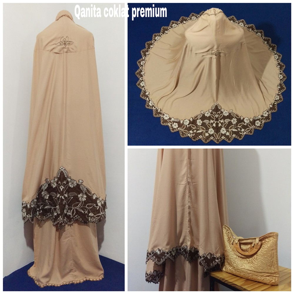 Mukena Katun Qanita Putih Premium