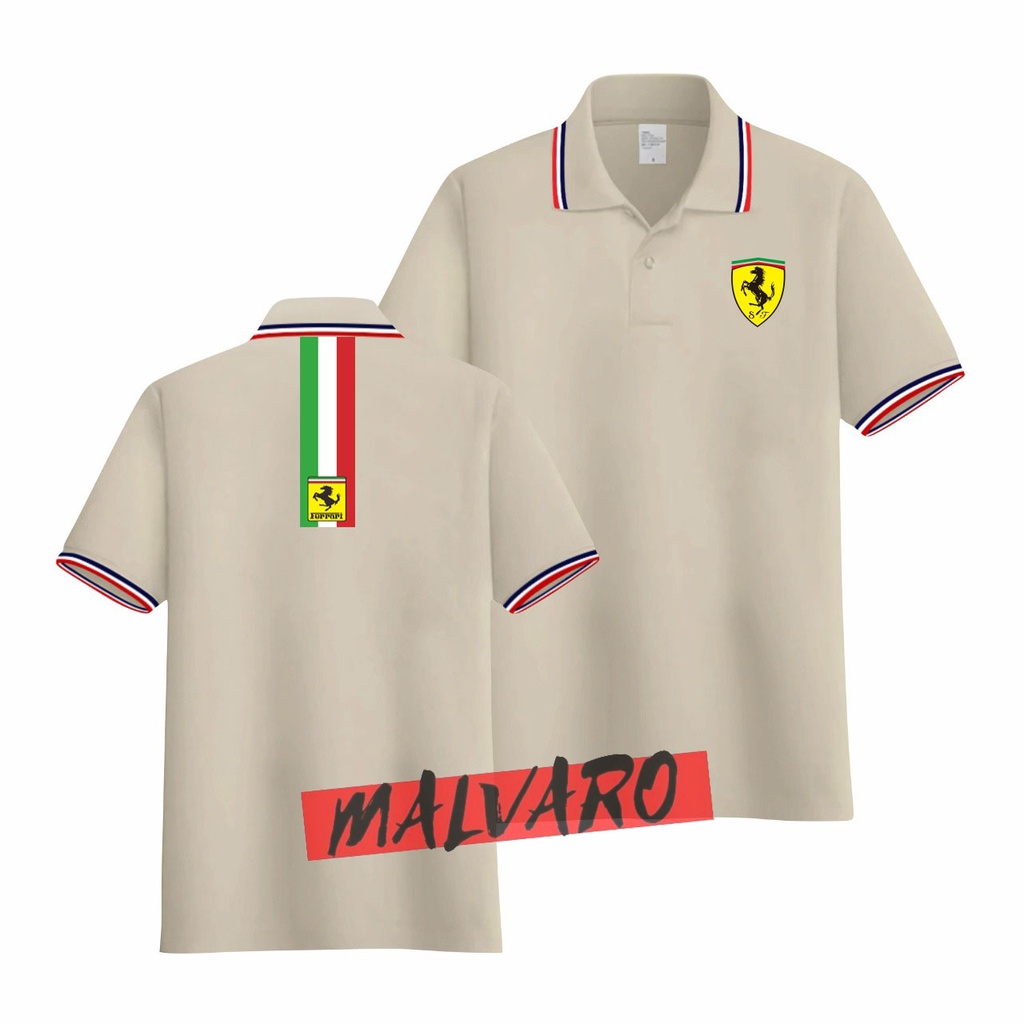 MALVARO Polo Shirt / Polo List / Kaos Kerah Pria / Kaos Polo / Tshirt Pria N-2 (CL-DB)