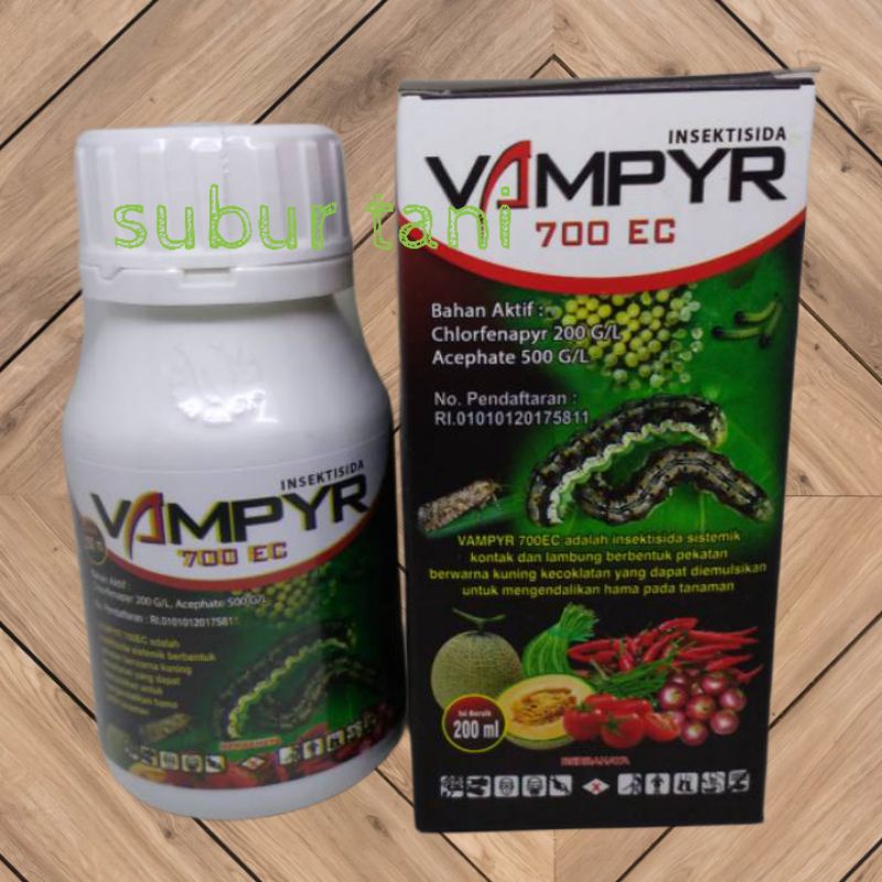 Insektisida Vampyr/vampir 700 EC 200ml pembasmi ulat tanaman kubis sawi bawang merah