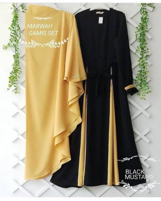 Baju Gamis Marwah Syari Hijab M L XL-3