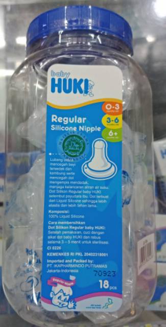 DOT HUKI BULAT GEPENG ORTHODONTIC TOPLES (18pc) / dot huki jar 18pc #VITAMIN_KU