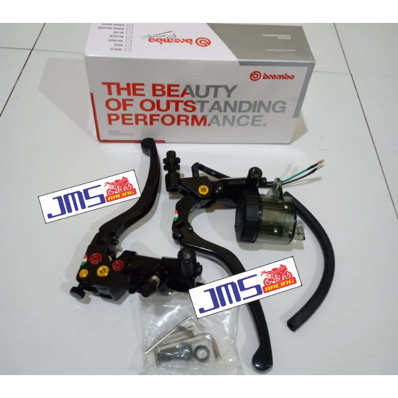 master rem kanan atas plus handle kiri scarlet/brembo 1 set universal beat mio vario vixion cb r15 fu mx