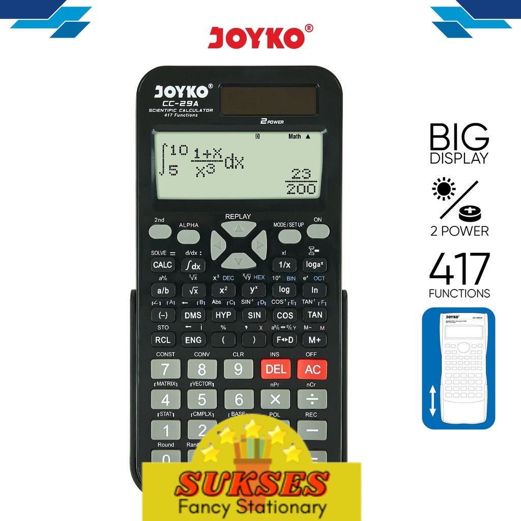 

Calculator Kalkulator Joyko CC-29A Scientific 417 Functions