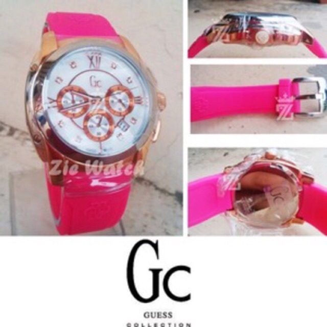 JAM TANGAN GC4430 RUBBER GOLD CHRONOGRAPH