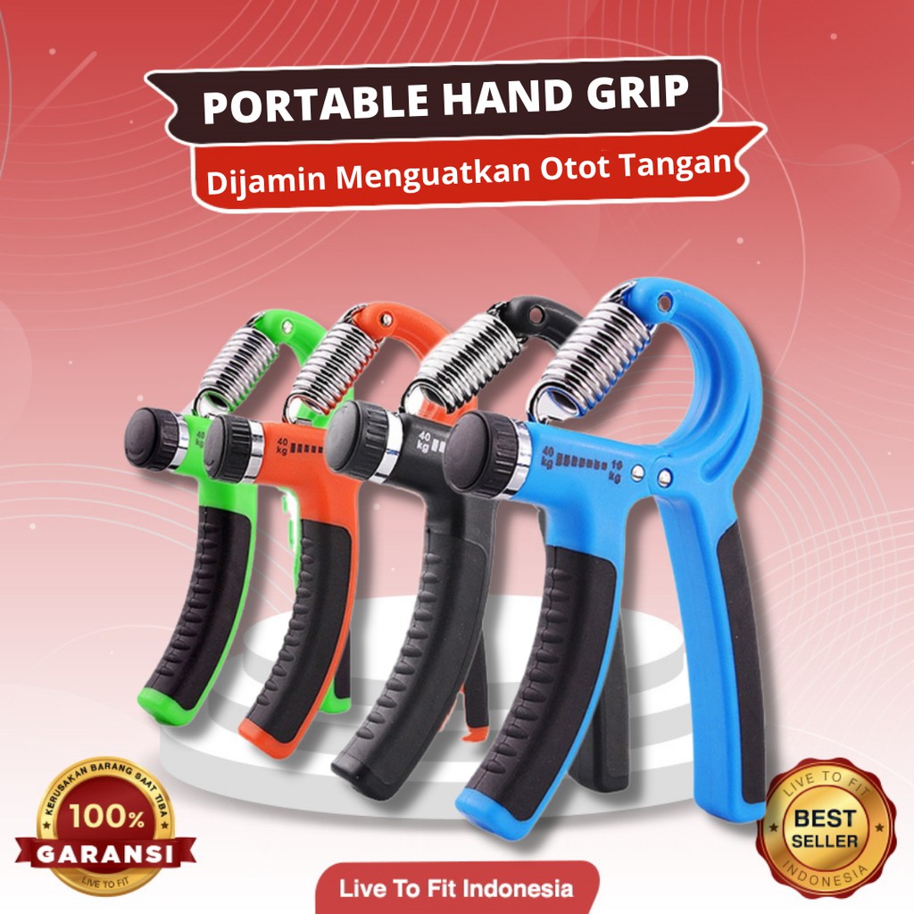 Alat Fitness Latihan Adjustable Portable Hand Grip Otot Pergelangan Tangan 10-40kg GRATIS ONGKIR COD